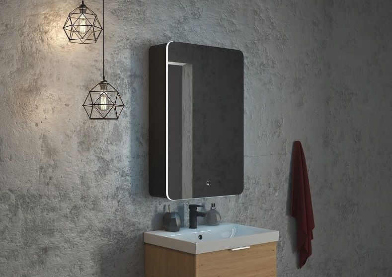 Зеркало для ванной с интегрированным шкафом. Эргономичность и стиль в одном решении